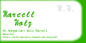 marcell wolz business card